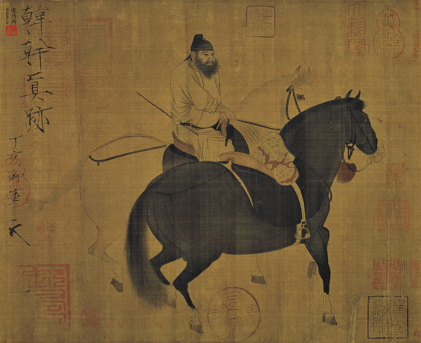 韩干牧马图高清大图