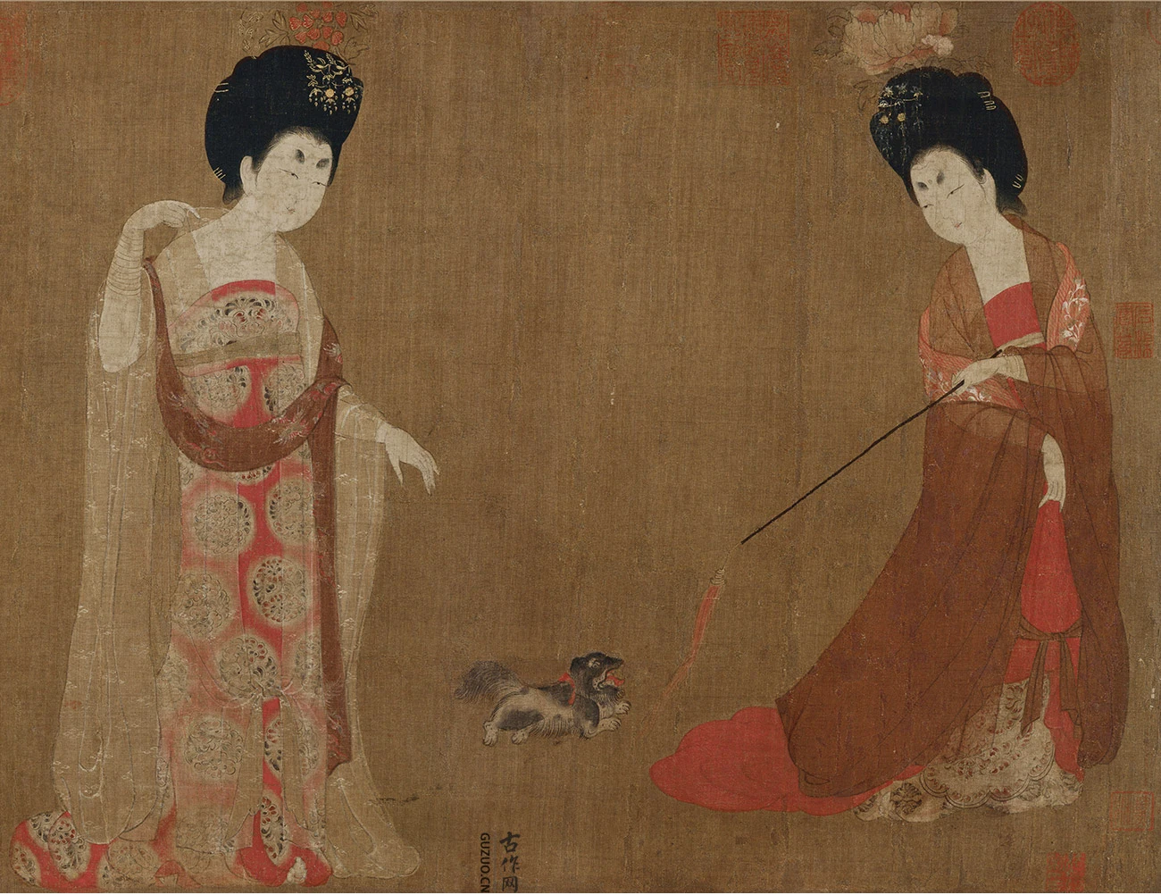 周昉簪花仕女图_02