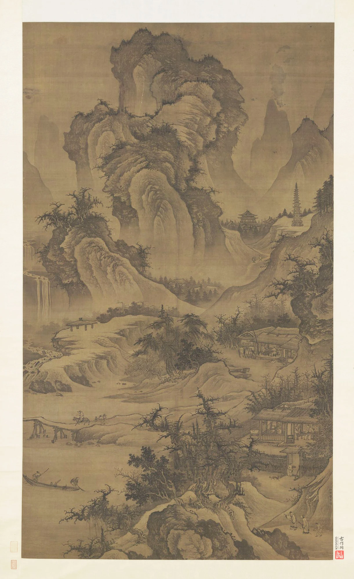 郭熙(传)山水画《山庄高逸图》
