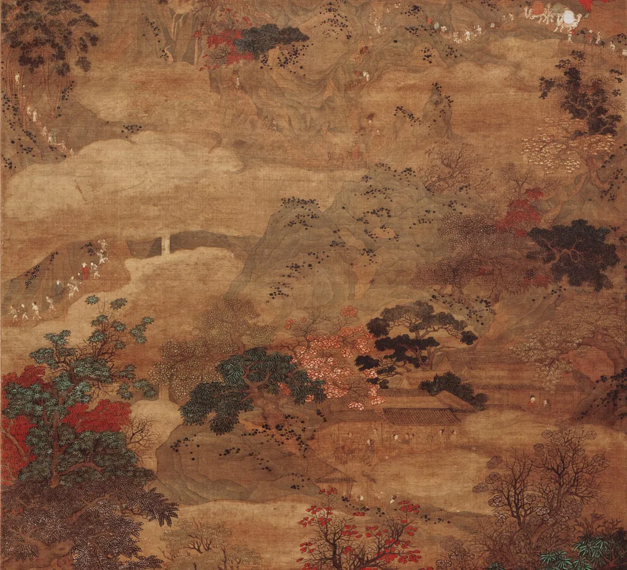 赵孟頫山水人物《蜀道难》高清大图_02