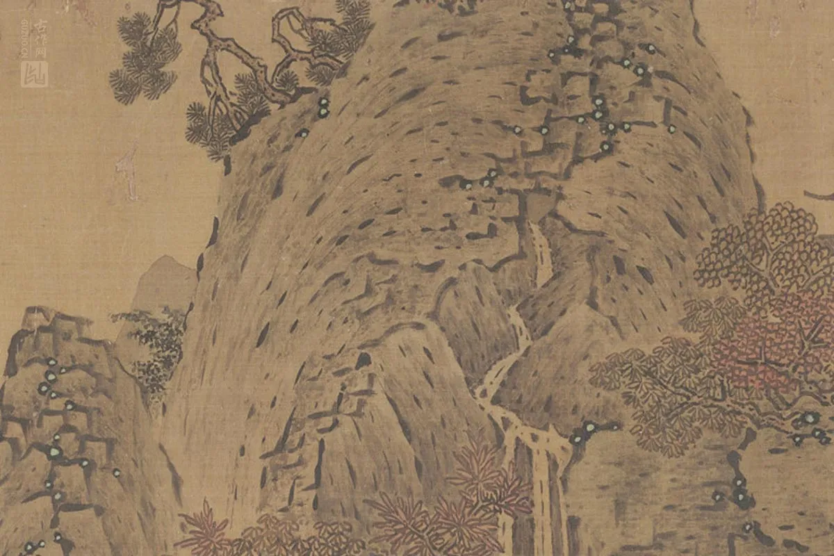 秋景山水画卷《烟岚秋晓图卷》局部 (11)