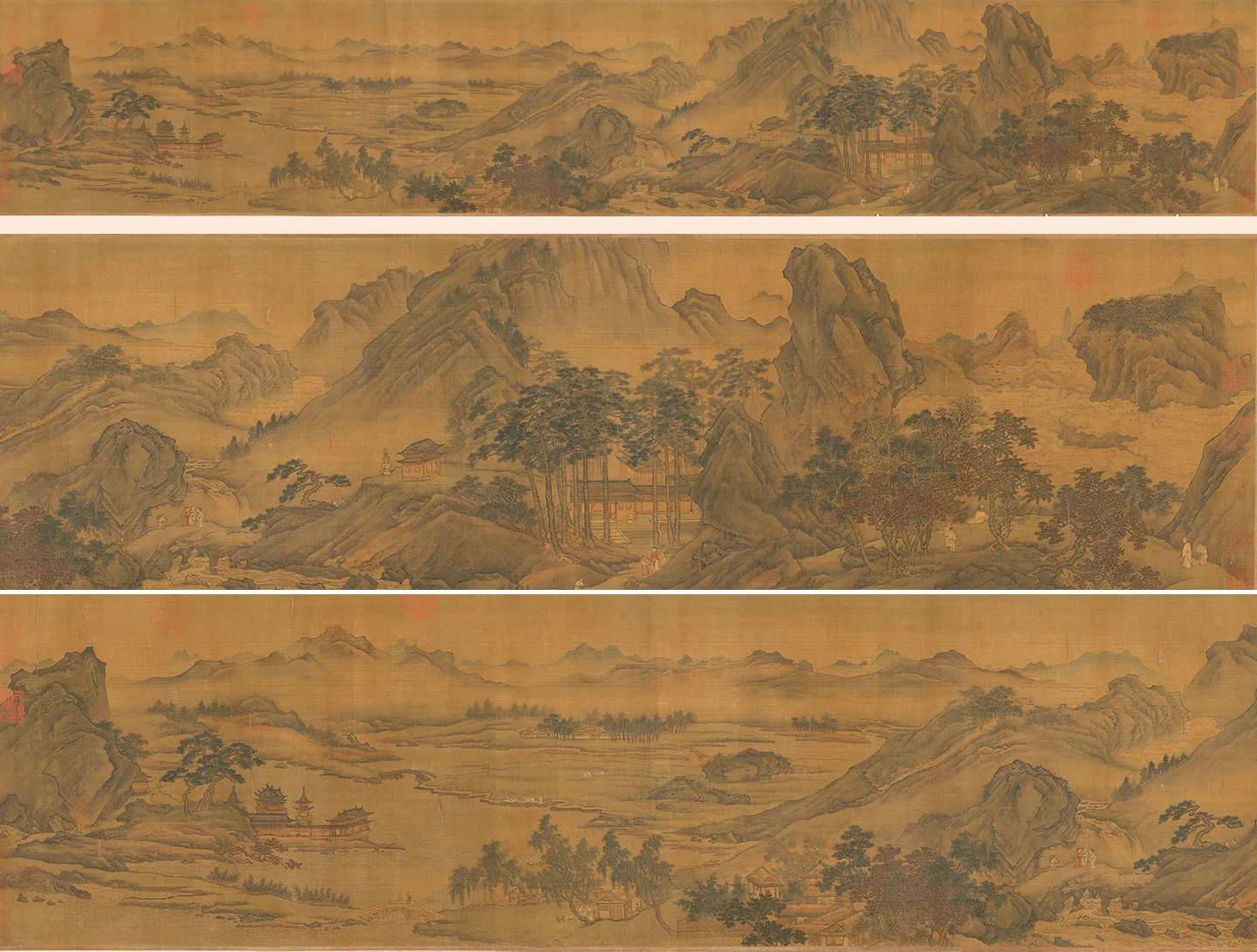 李唐山水画《唐松壑流泉卷》