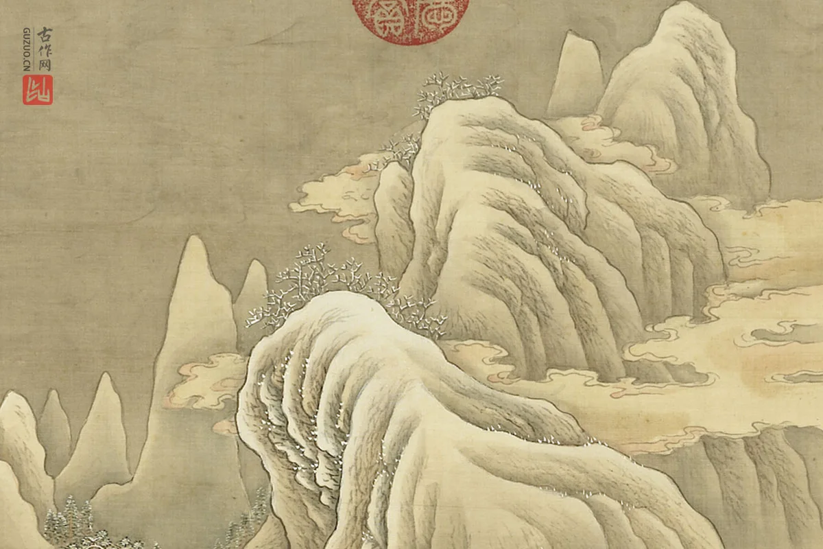 清·张雨森《仿燕文贵雪景山水》局部 (4)