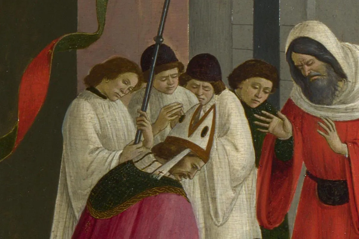 波提切利作品《圣泽诺比乌斯的三大奇迹》局部 (6)