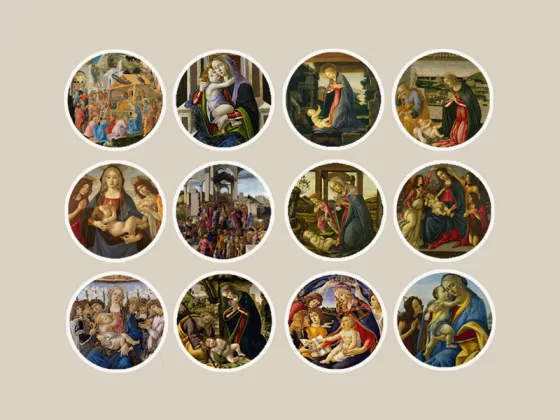 波提切利《圣母子系列》圆形绘画作品集