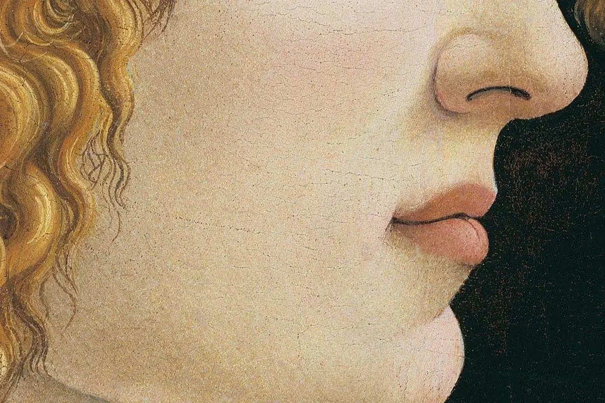 波提切利肖像画作品《西蒙内塔·韦斯普奇》局部 (2)