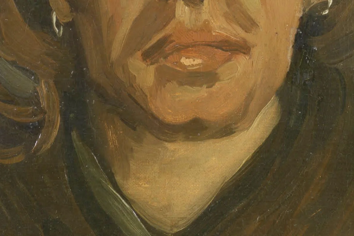 梵高油画头像《一个女人的头像》局部 (4)