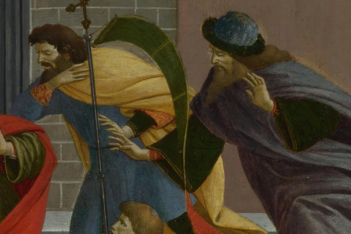 波提切利作品《圣泽诺比乌斯的三大奇迹》局部 (5)