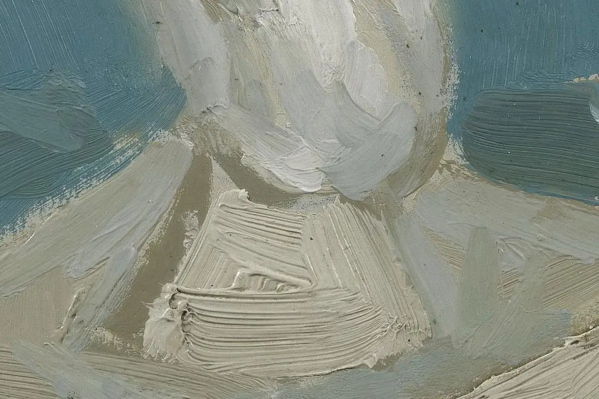 梵高石膏模型油画静物写生系列高清大图局部细节 (20)