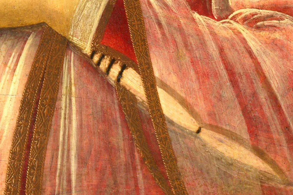 波提切利肖像画作品《班迪内利女士的肖像》局部 (6)
