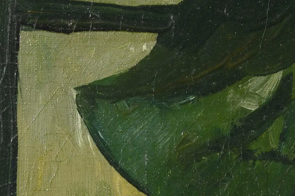 梵高油画头像《窗前的妇女头像》局部 (2)