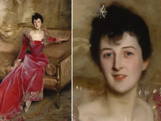 萨金特油画肖像《休·哈默斯利夫人》