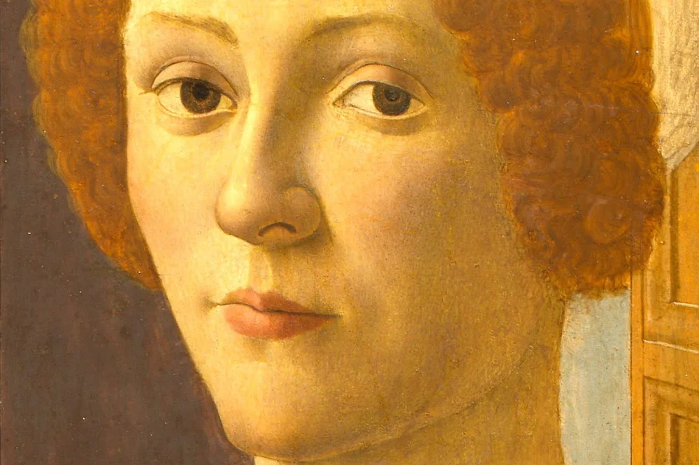波提切利肖像画作品《班迪内利女士的肖像》局部 (2)