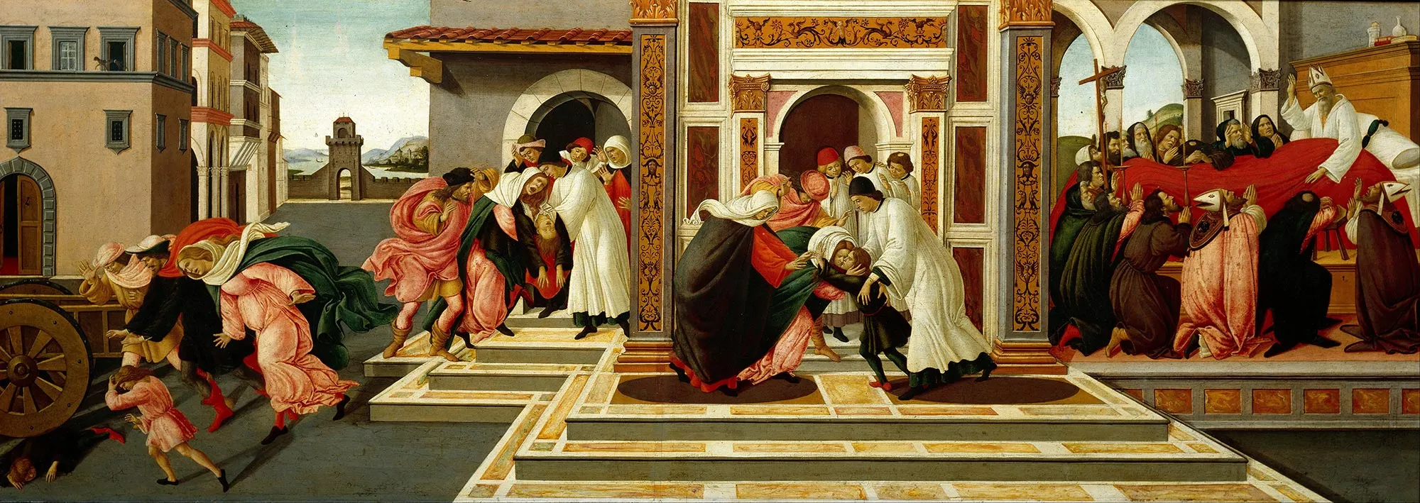 波提切利《最后的奇迹和圣泽诺比乌斯的死亡》