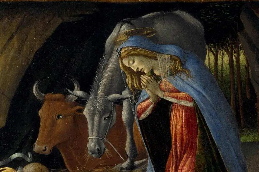 波提切利作品《神秘的耶稣诞生》局部 (6)