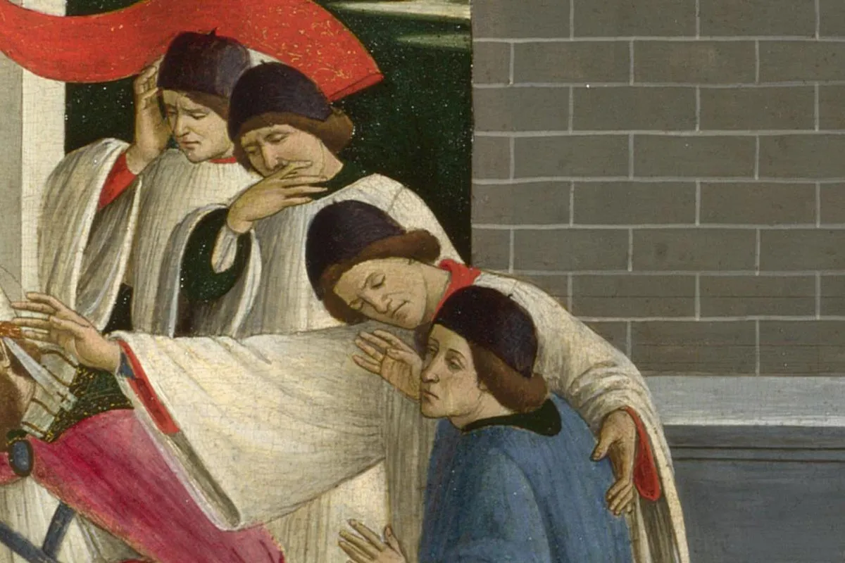波提切利作品《圣泽诺比乌斯的三大奇迹》局部 (2)