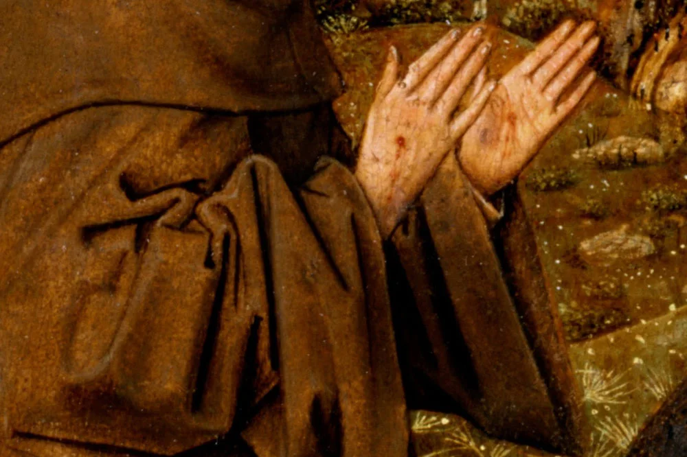 扬·凡·艾克作品《接受圣痕的圣弗朗西斯》局部 (2)
