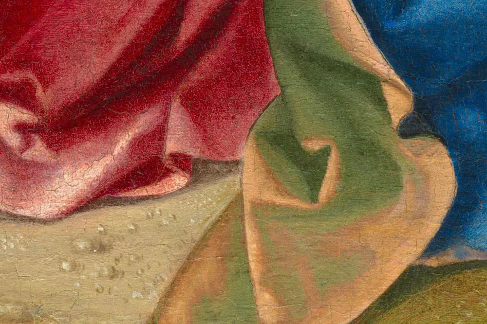 乔尔乔内油画作品《神圣家族》局部 (6)