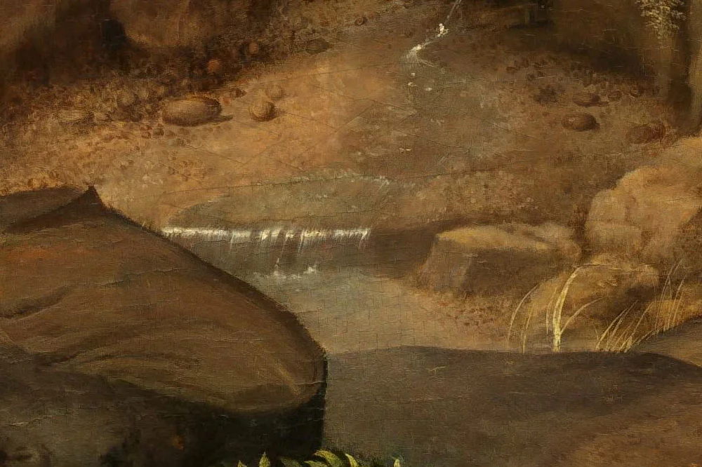 乔尔乔内油画作品《牧羊人的朝拜》局部 (5)