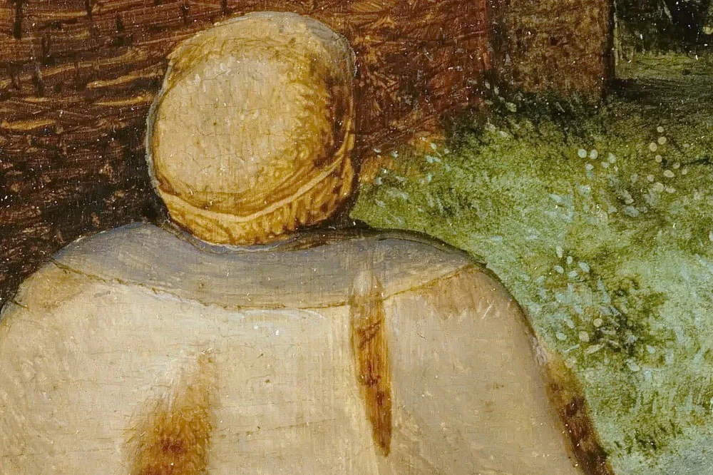 老勃鲁盖尔油画作品《乞丐》高清大图局部 (3)