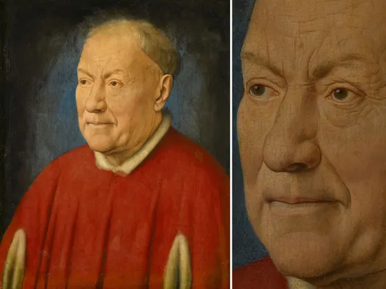 扬·凡·艾克肖像画作品《红衣主教尼科洛·阿尔贝加蒂》