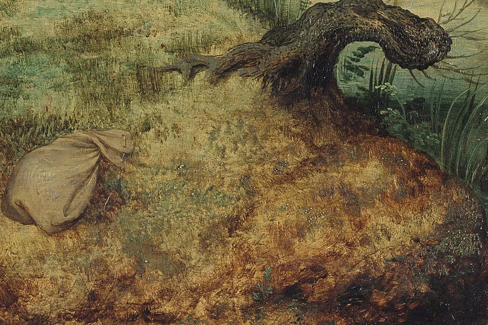 老勃鲁盖尔作品《农民和掏鸟窝的儿童》局部 (4)