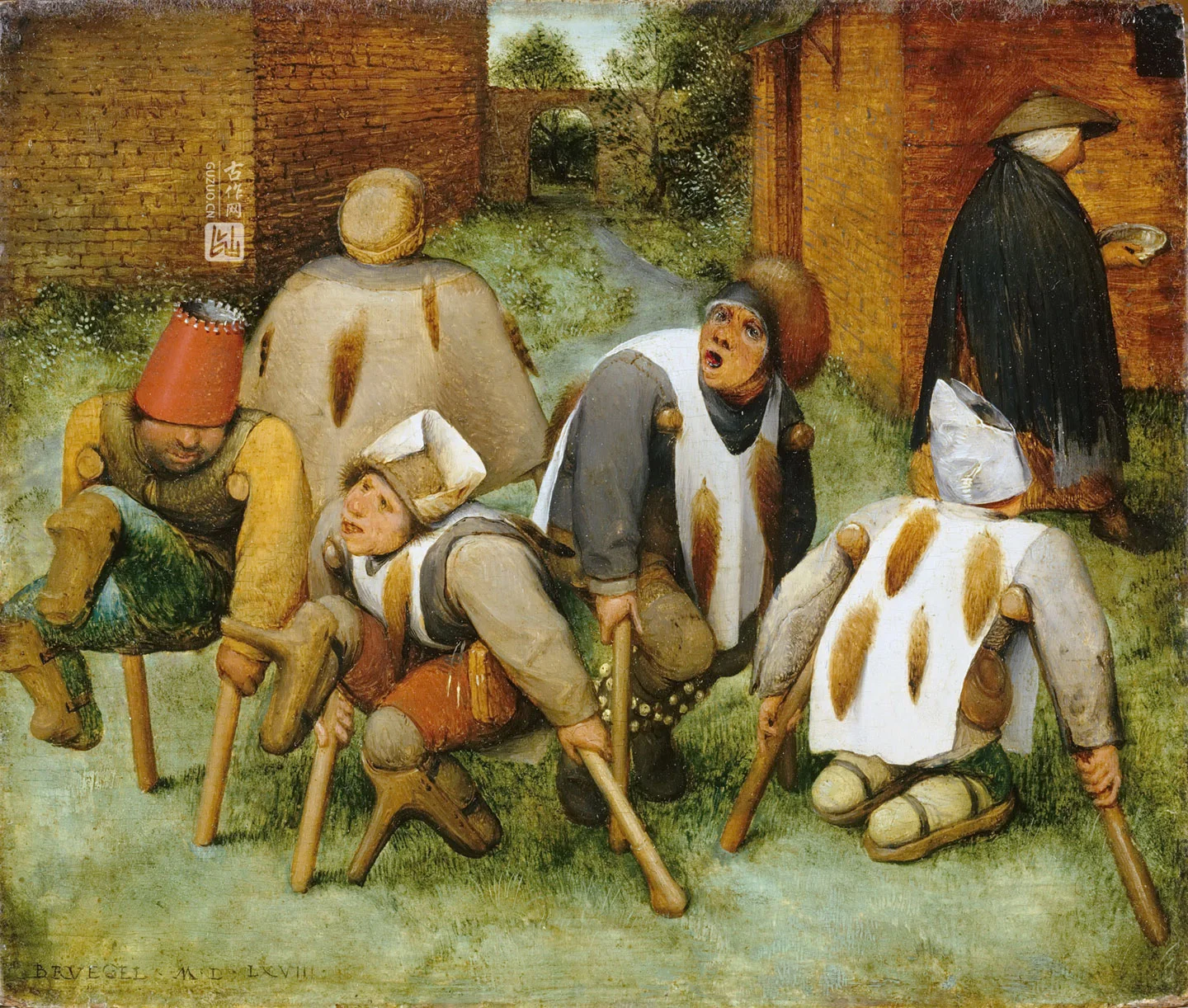 老勃鲁盖尔油画作品《乞丐》高清大图