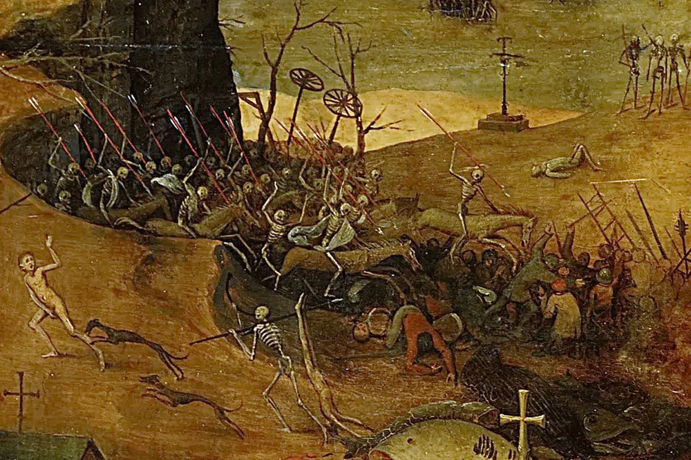 老勃鲁盖尔油画《死神的胜利》局部 (5)