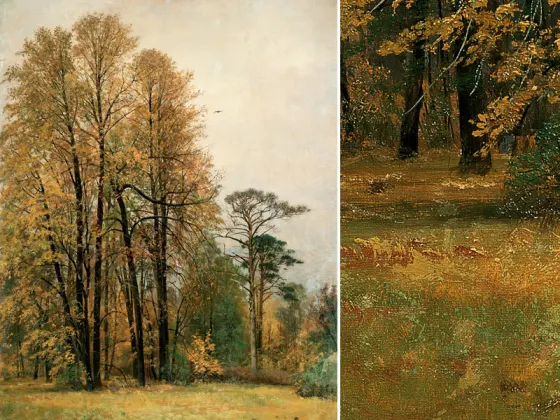 希施金油画风景《秋天的树林》