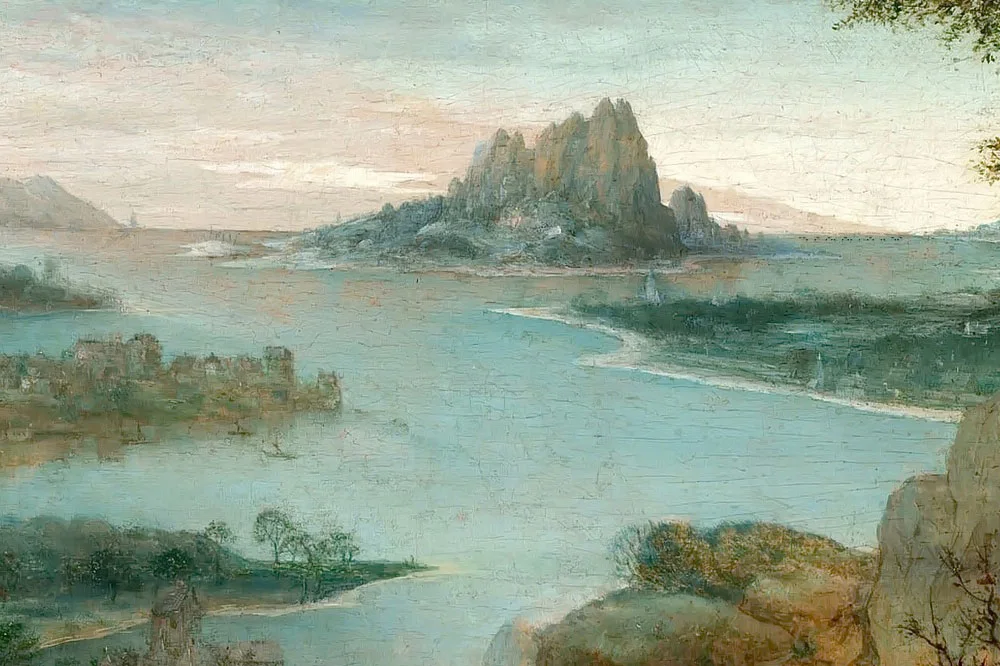 彼得·勃鲁盖尔作品《逃往埃及的风景》局部 (4)