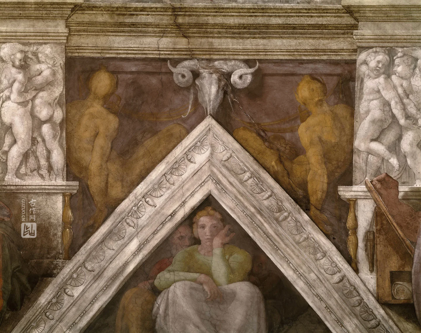 西斯廷教堂的壁画 基督的祖先耶西