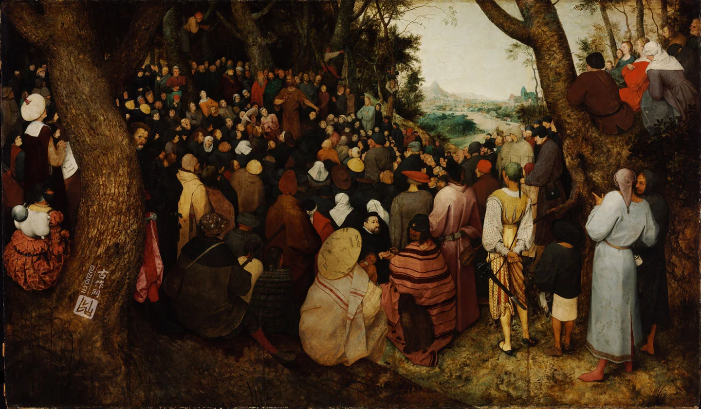 彼得·勃鲁盖尔作品《圣约翰洗者的讲道》高清大图