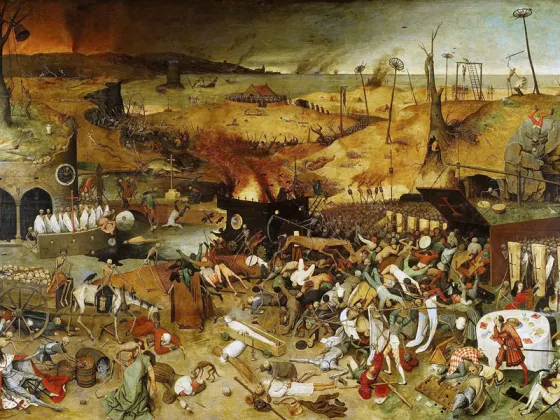 老勃鲁盖尔油画《死神的胜利》