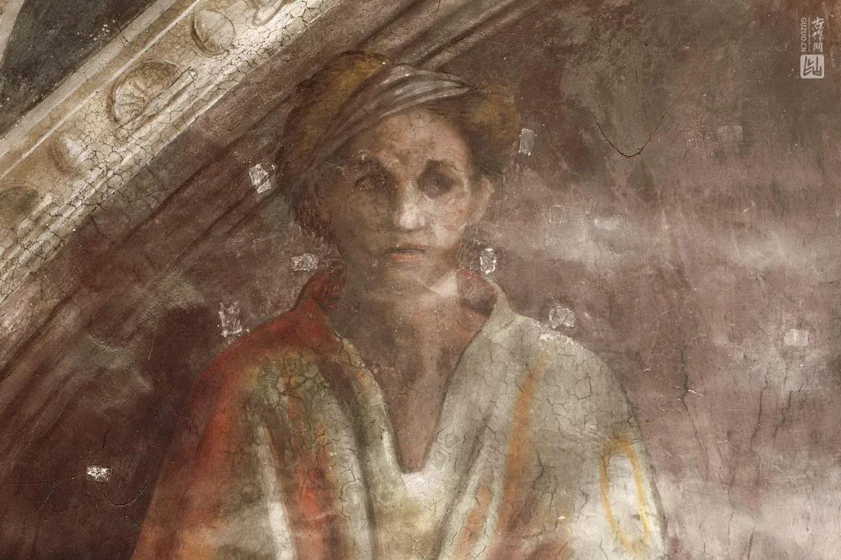 米开朗基罗壁画《基督的祖先：阿米拿达》局部 (1)