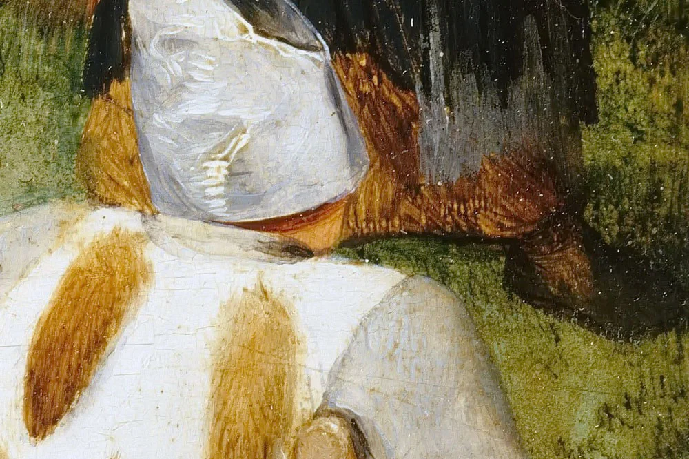 老勃鲁盖尔油画作品《乞丐》高清大图局部 (6)