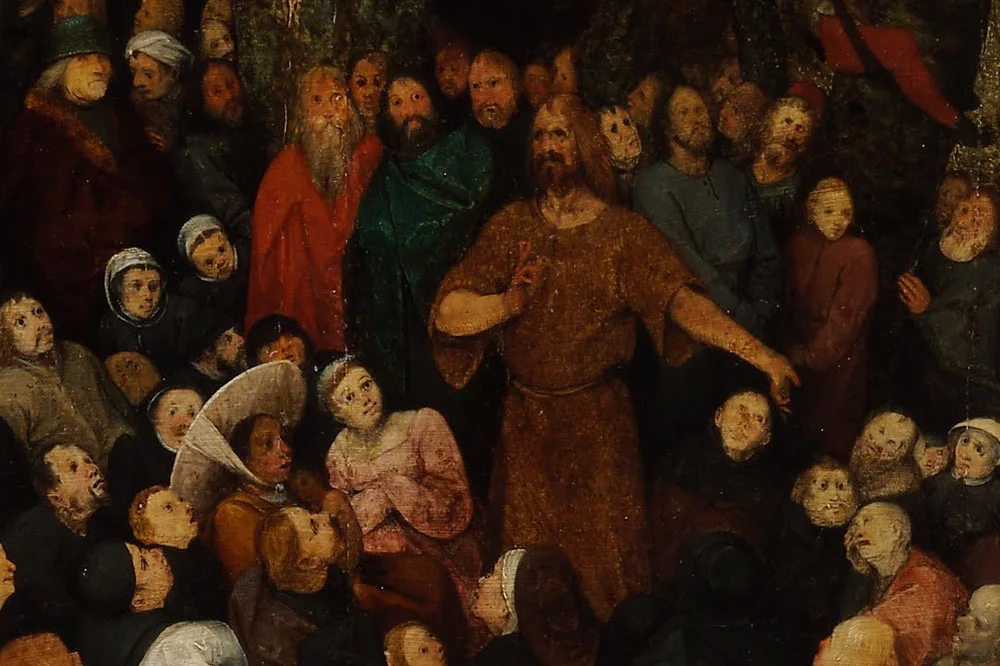彼得·勃鲁盖尔作品《圣约翰洗者的讲道》局部 (1)