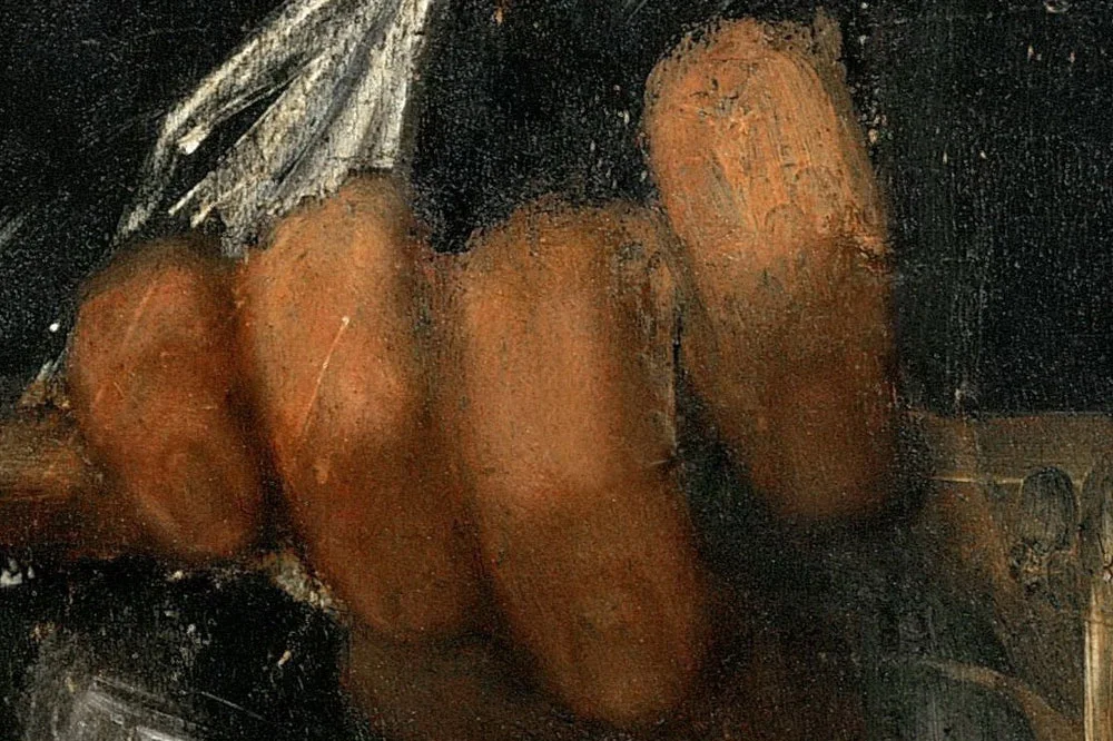 乔尔乔内作品《大卫与歌利亚的头颅》局部 (3)