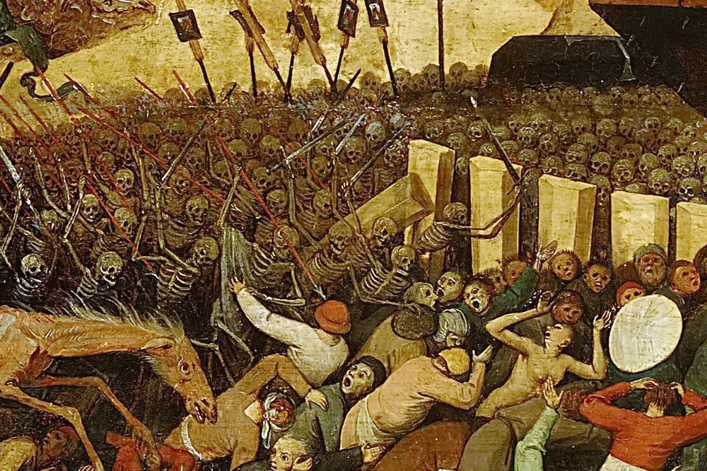 老勃鲁盖尔油画《死神的胜利》局部 (3)