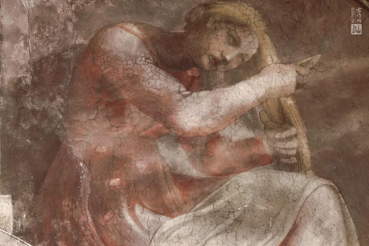 米开朗基罗壁画《基督的祖先：阿米拿达》局部 (3)