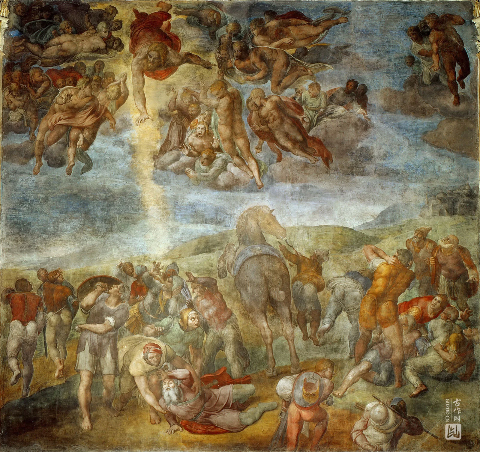 米开朗基罗壁画作品《扫罗的改变》高清大图