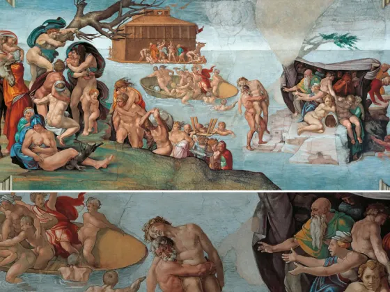 米开朗基罗壁画《洪水》