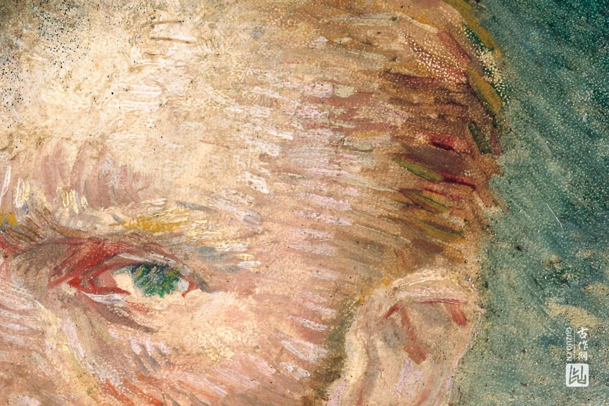 文森特·梵高1887年的自画像局部 (2)