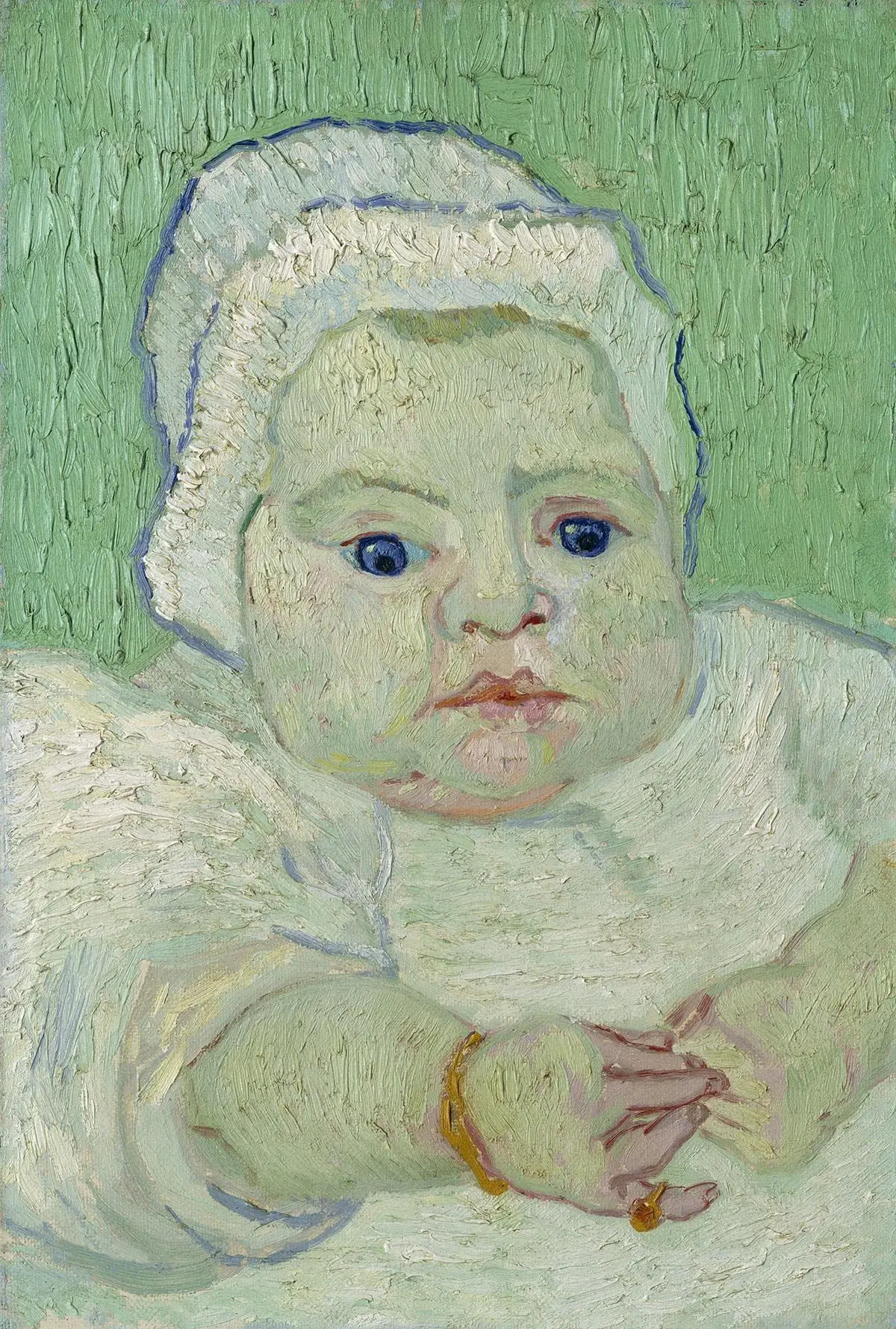 梵高油画人物《婴儿肖像》