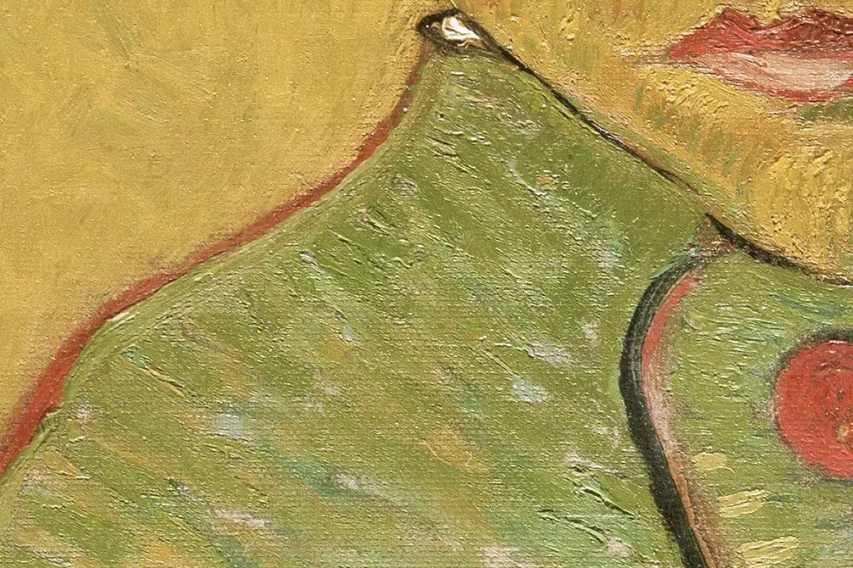 梵高油画人物肖像画《卡米尔·鲁林的肖像》局部 (6)