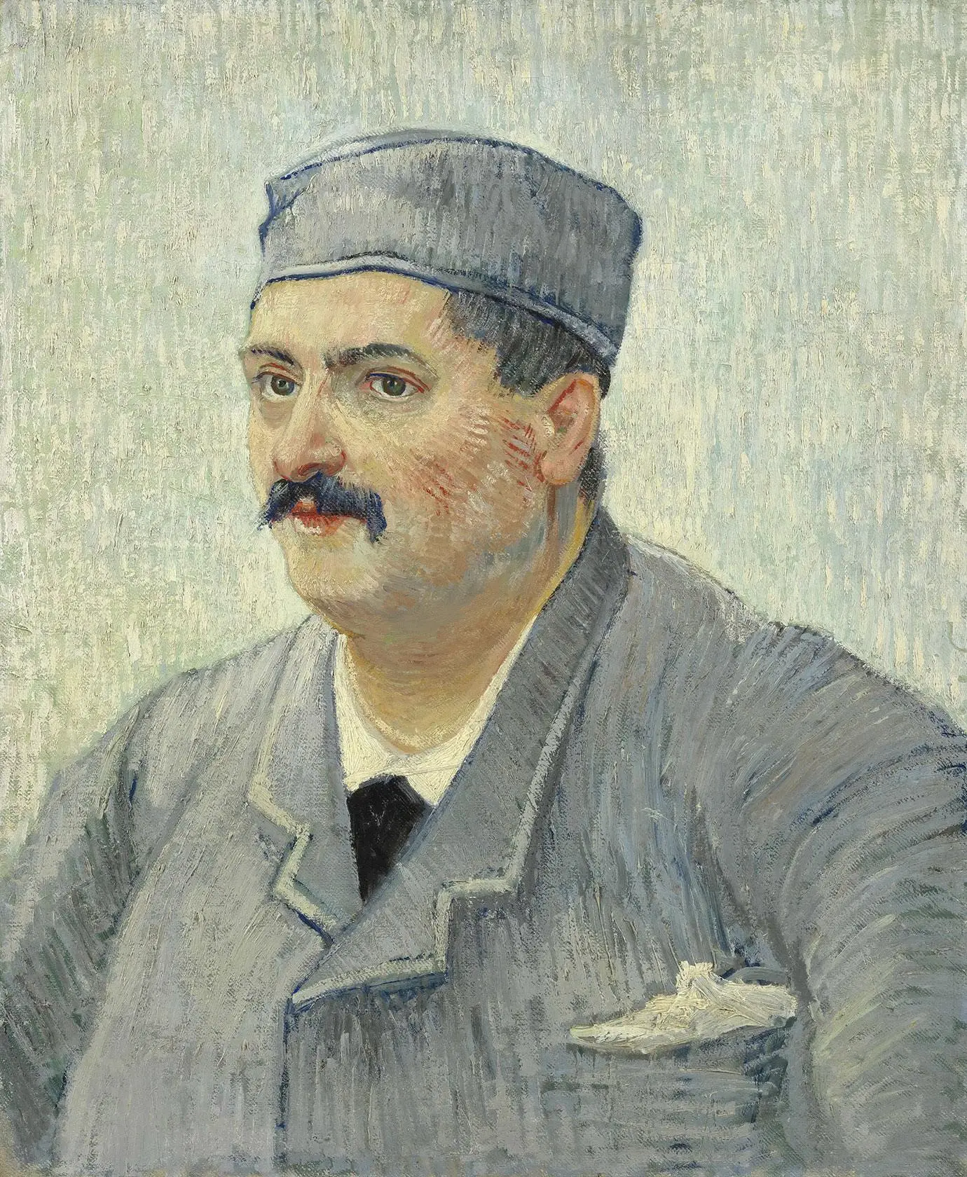 梵高油画人物作品《戴帽子的男人肖像》